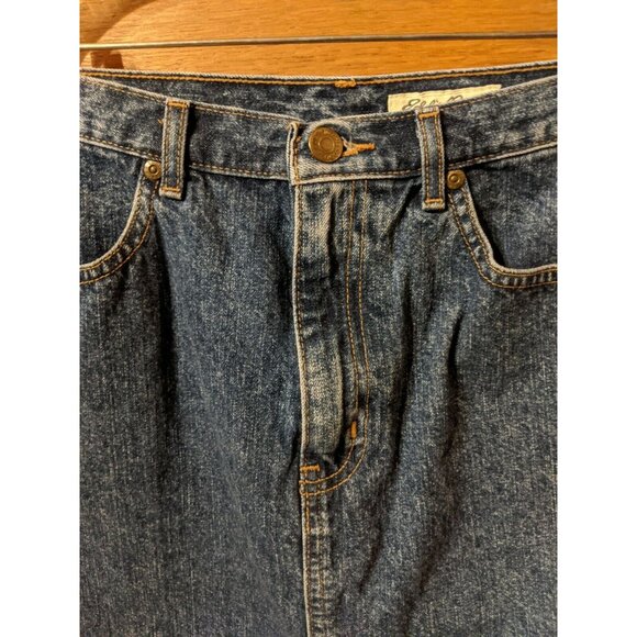 Eddie Bauer Skirt 6 Denim Jean Modest Womens Blue - Picture 3 of 6